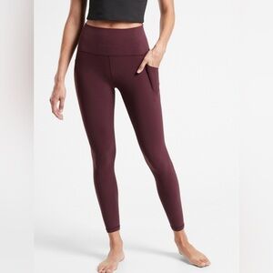 Athleta Maroon Leggings